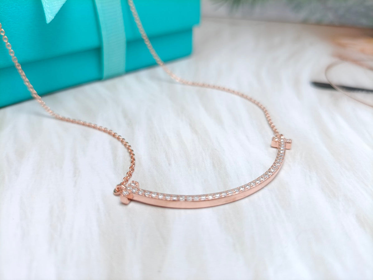 [Lume Jewelry]BIG SMILE PEDANT DIAMOND NECKLACE