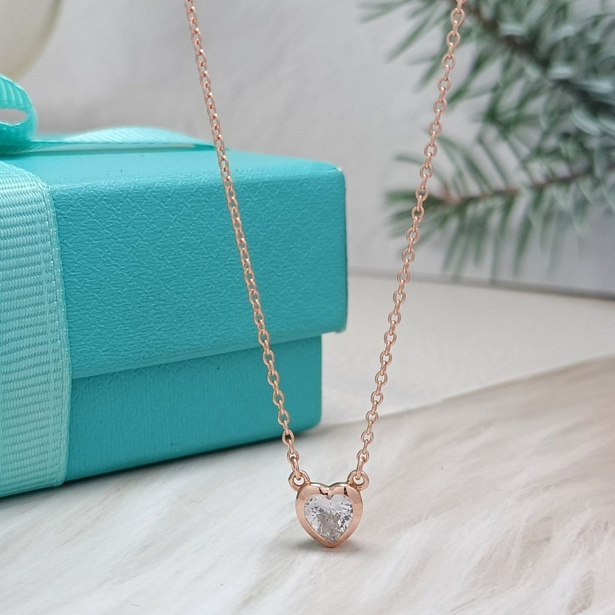 [Lume Jewelry]HEART BIG DIAMOND NECKLACE