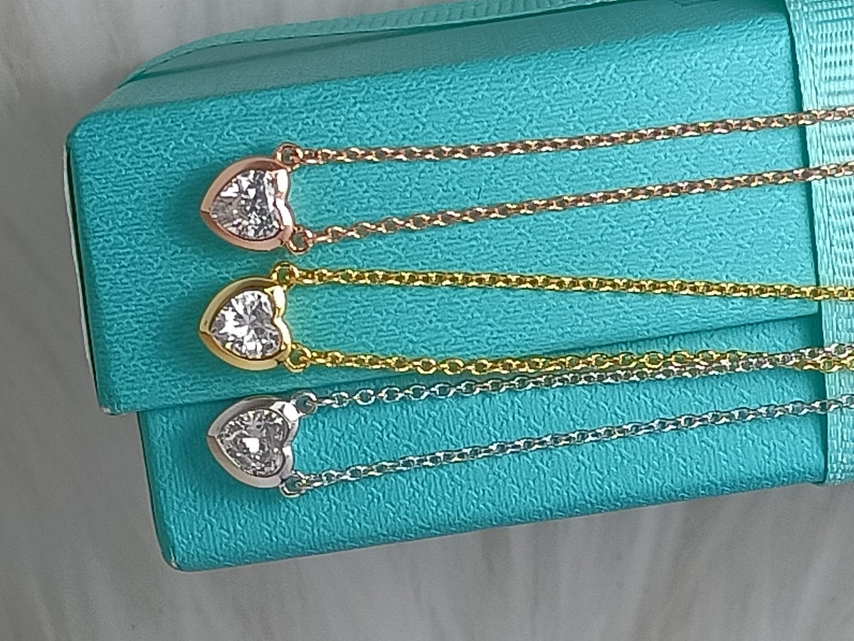 [Lume Jewelry]HEART BIG DIAMOND NECKLACE