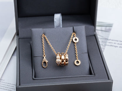 [Lume Jewelry]SERPENTI PINK GOLD NECKLACE DIAMOND