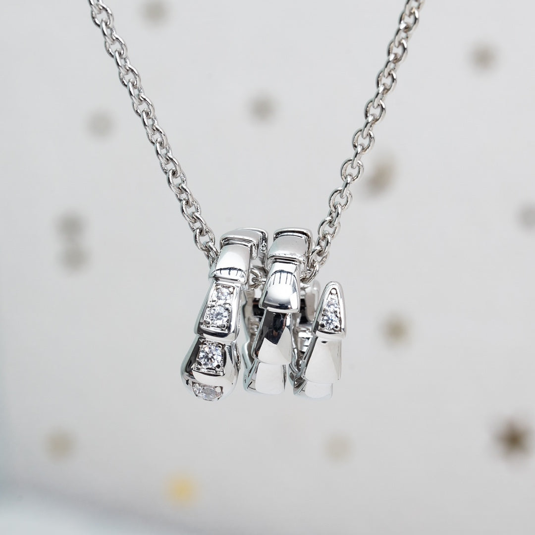 [Lume Jewelry]SERPENTI SILVER NECKLACE DIAMOND