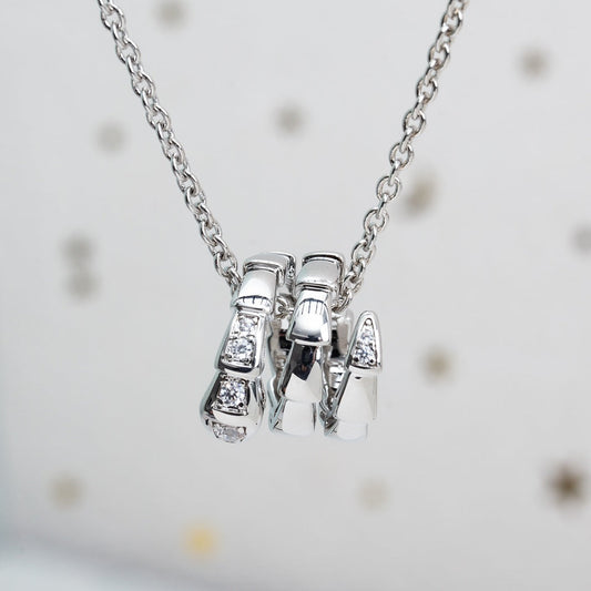 [Lume Jewelry]SERPENTI SILVER NECKLACE DIAMOND