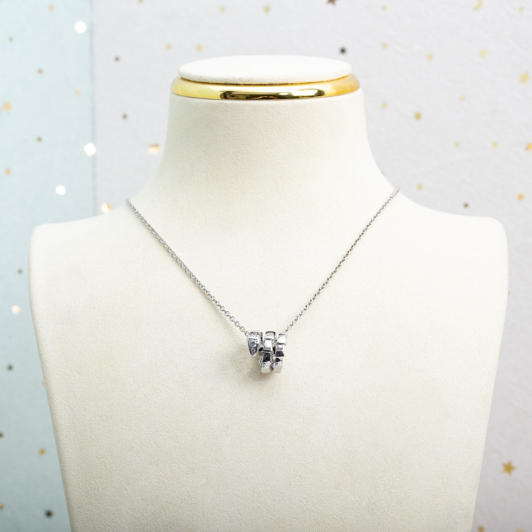 [Lume Jewelry]SERPENTI SILVER NECKLACE DIAMOND