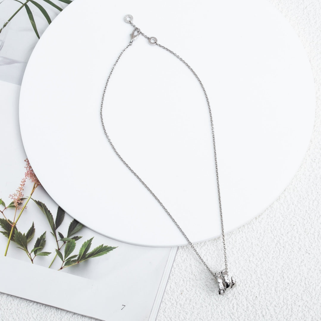[Lume Jewelry]SERPENTI SILVER NECKLACE DIAMOND