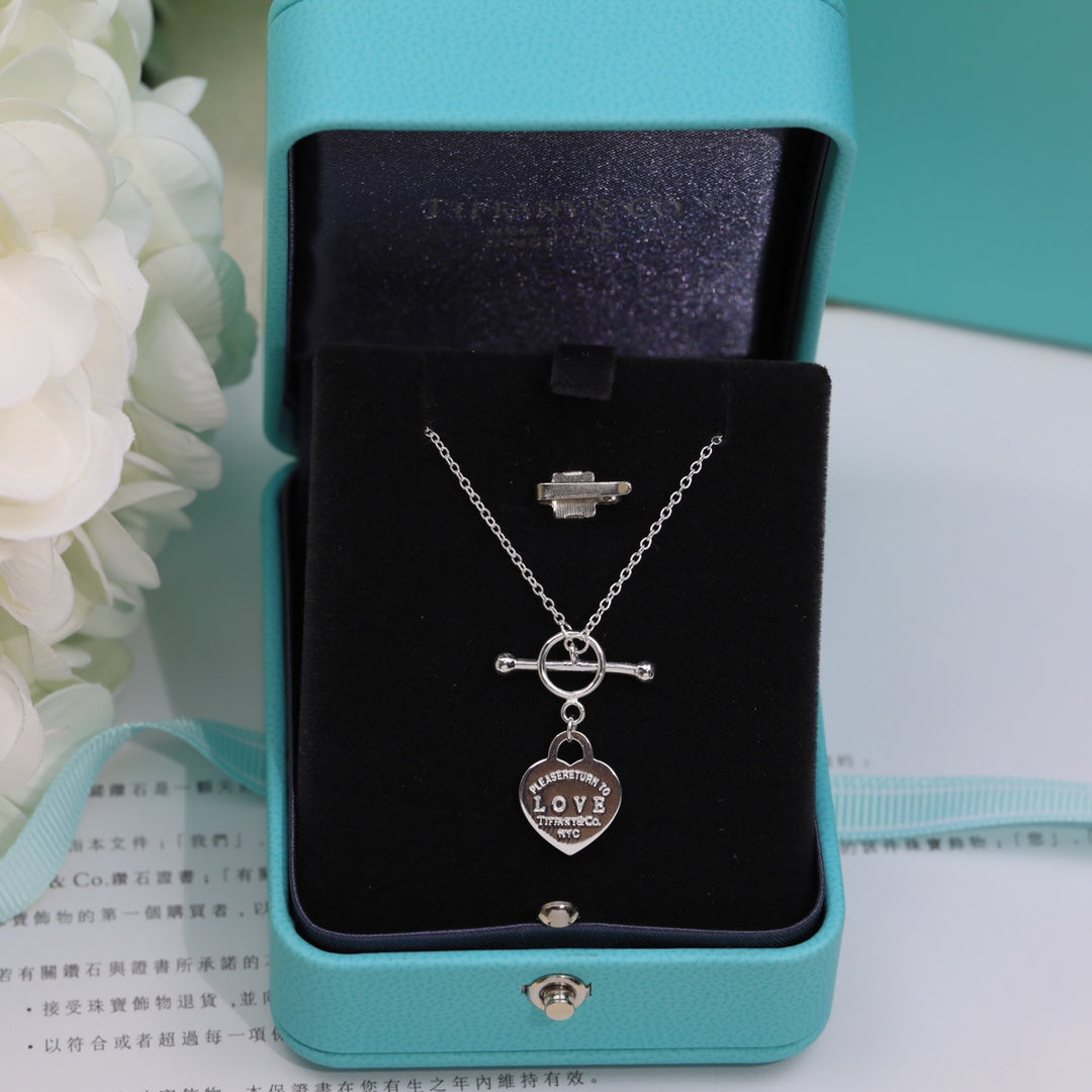 [Lume Jewelry]DOUBLE HEART BLUE NECKLACE