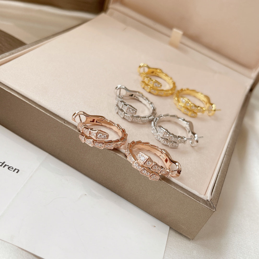 [Lume Jewelry]SERPENTI EARRINGS DIAMOND