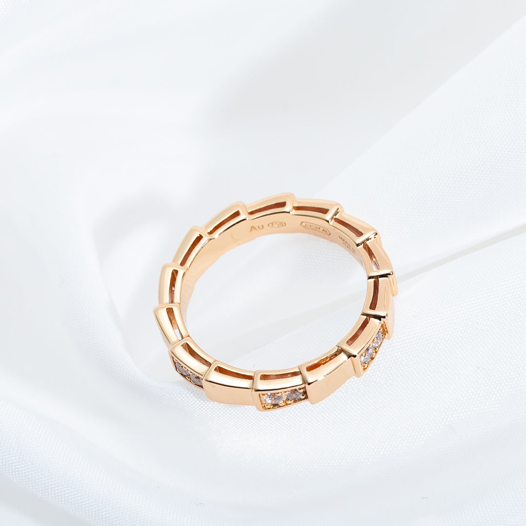 [Lume Jewelry]SERPENTI RING PINK GOLD  3MM