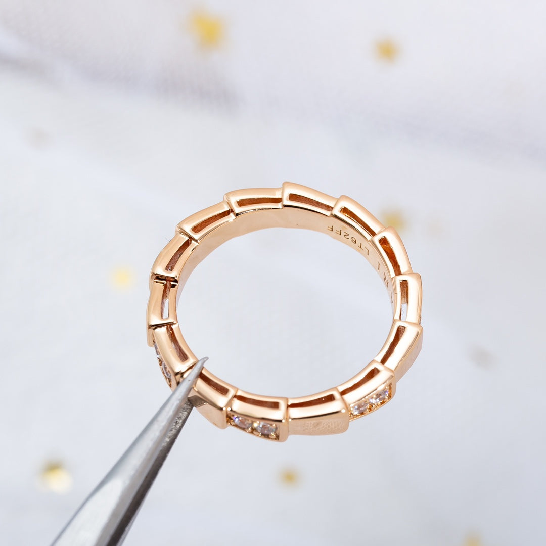 [Lume Jewelry]SERPENTI RING PINK GOLD  3MM