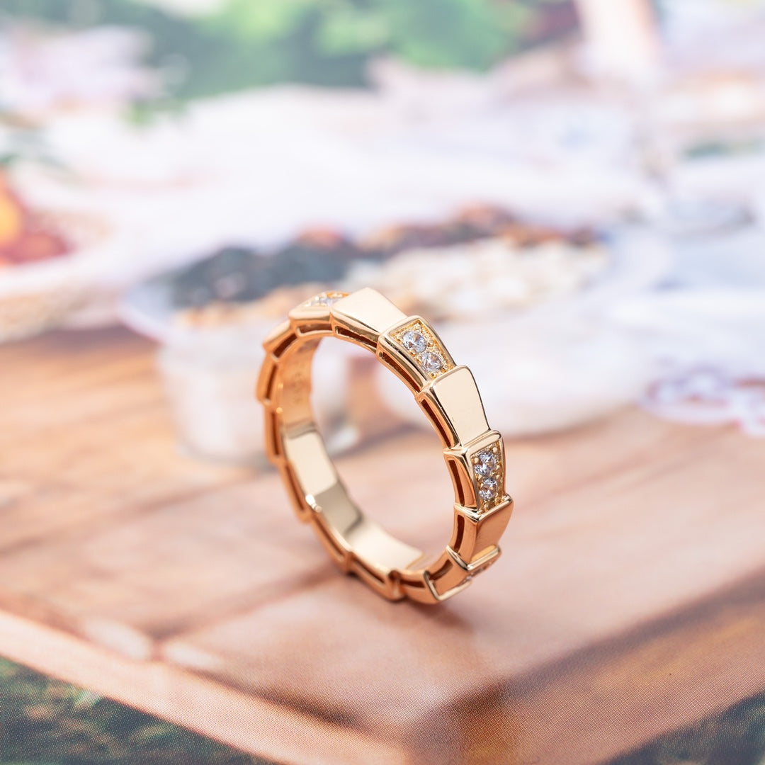 [Lume Jewelry]SERPENTI RING PINK GOLD  3MM
