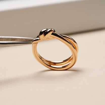 [Lume Jewelry]KNOT RING PINK GOLD