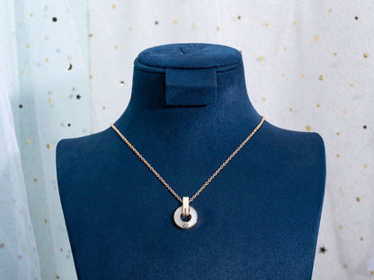 [Lume Jewelry]GARI NECKLACE PINK GOLD MOP