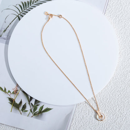 [Lume Jewelry]GARI NECKLACE PINK GOLD MOP