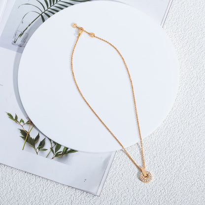 [Lume Jewelry]GARI NECKLACE PINK GOLD DIAMOND