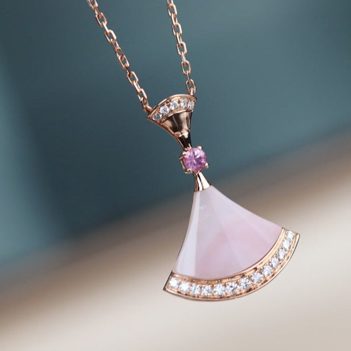 [Lume Jewelry]DREAM NECKLACE PINK MOP DIAMOND