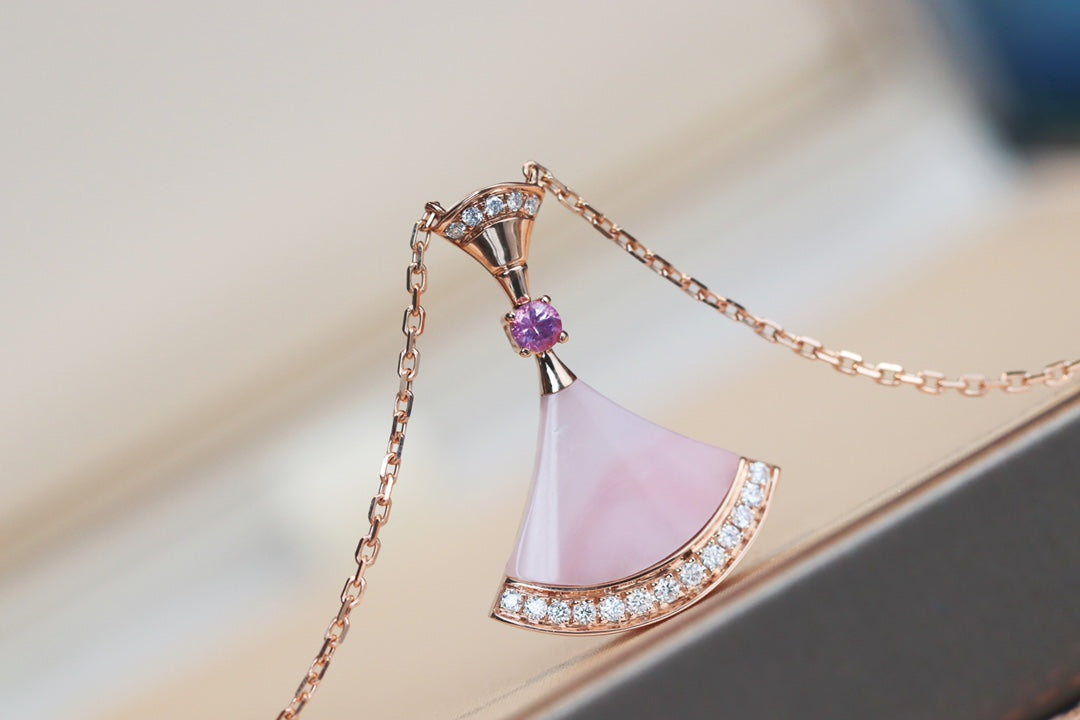 [Lume Jewelry]DREAM NECKLACE PINK MOP DIAMOND