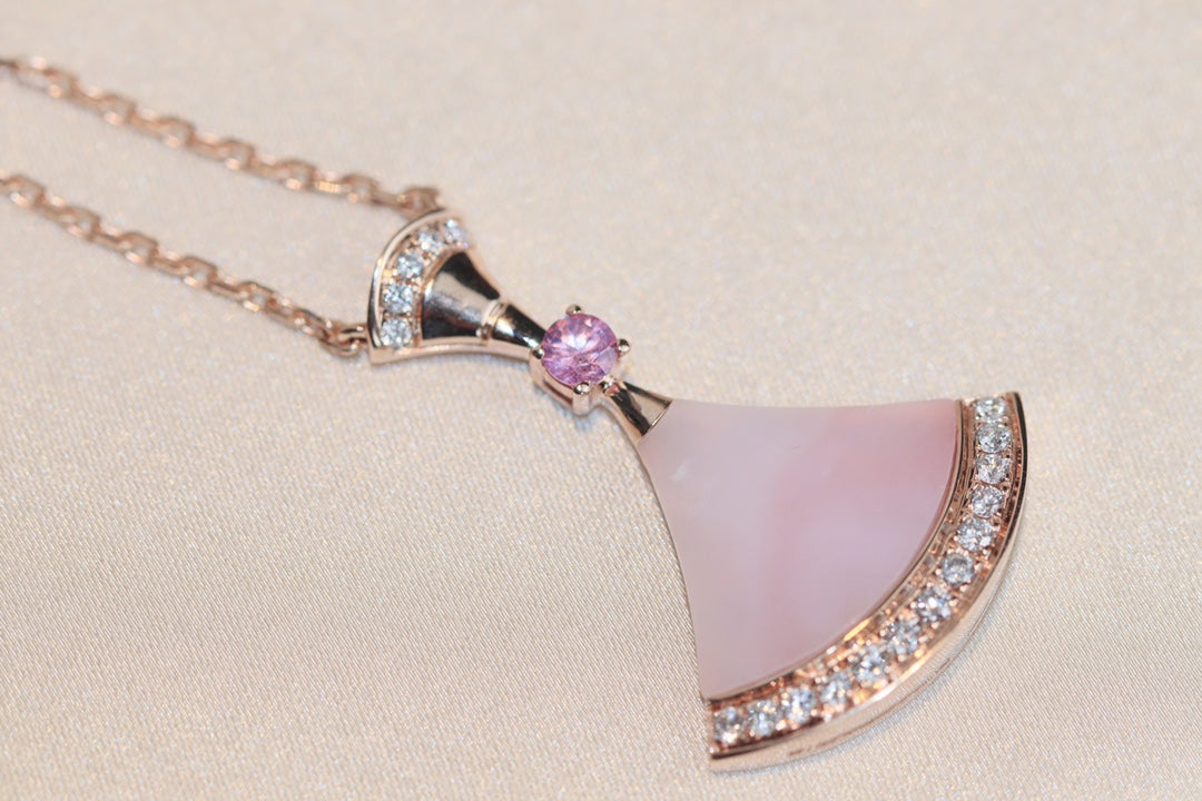 [Lume Jewelry]DREAM NECKLACE PINK MOP DIAMOND