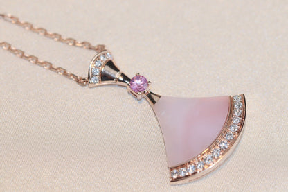 [Lume Jewelry]DREAM NECKLACE PINK MOP DIAMOND