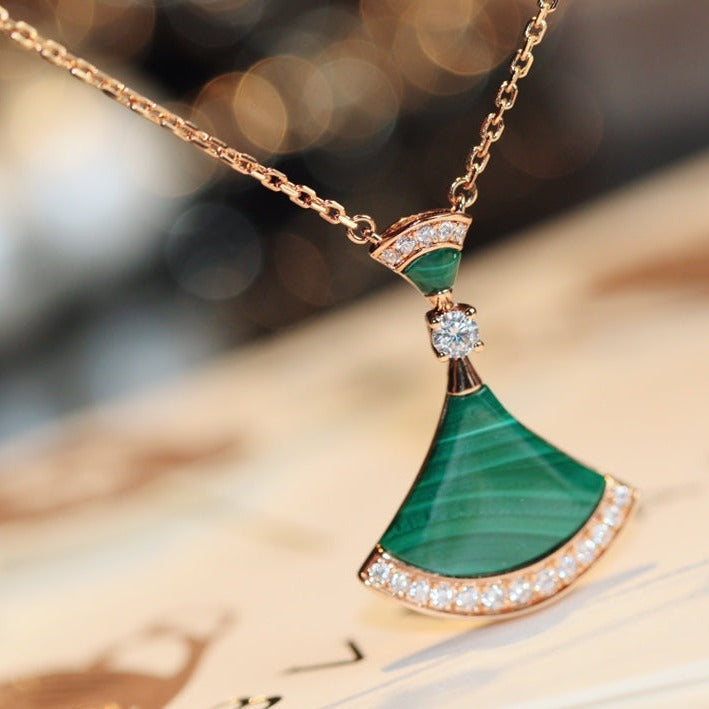 [Lume Jewelry]DREAM NECKLACE MALACHITE DIAMOND