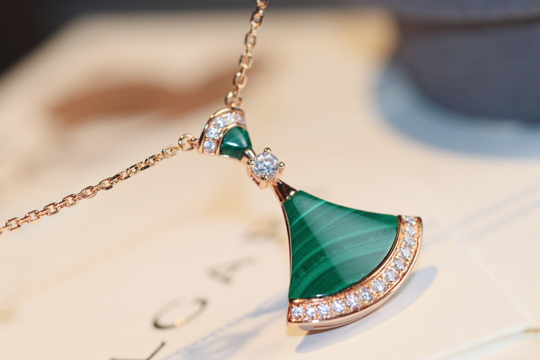 [Lume Jewelry]DREAM NECKLACE MALACHITE DIAMOND