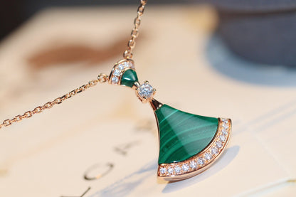 [Lume Jewelry]DREAM NECKLACE MALACHITE DIAMOND