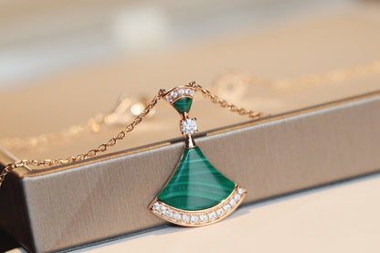 [Lume Jewelry]DREAM NECKLACE MALACHITE DIAMOND