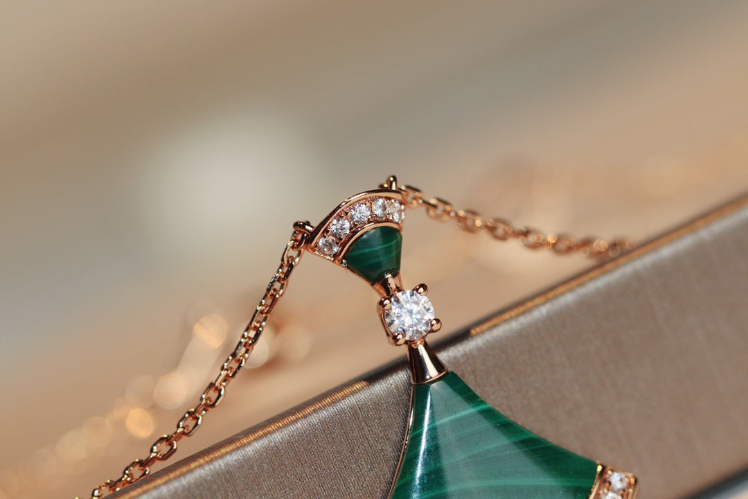 [Lume Jewelry]DREAM NECKLACE MALACHITE DIAMOND