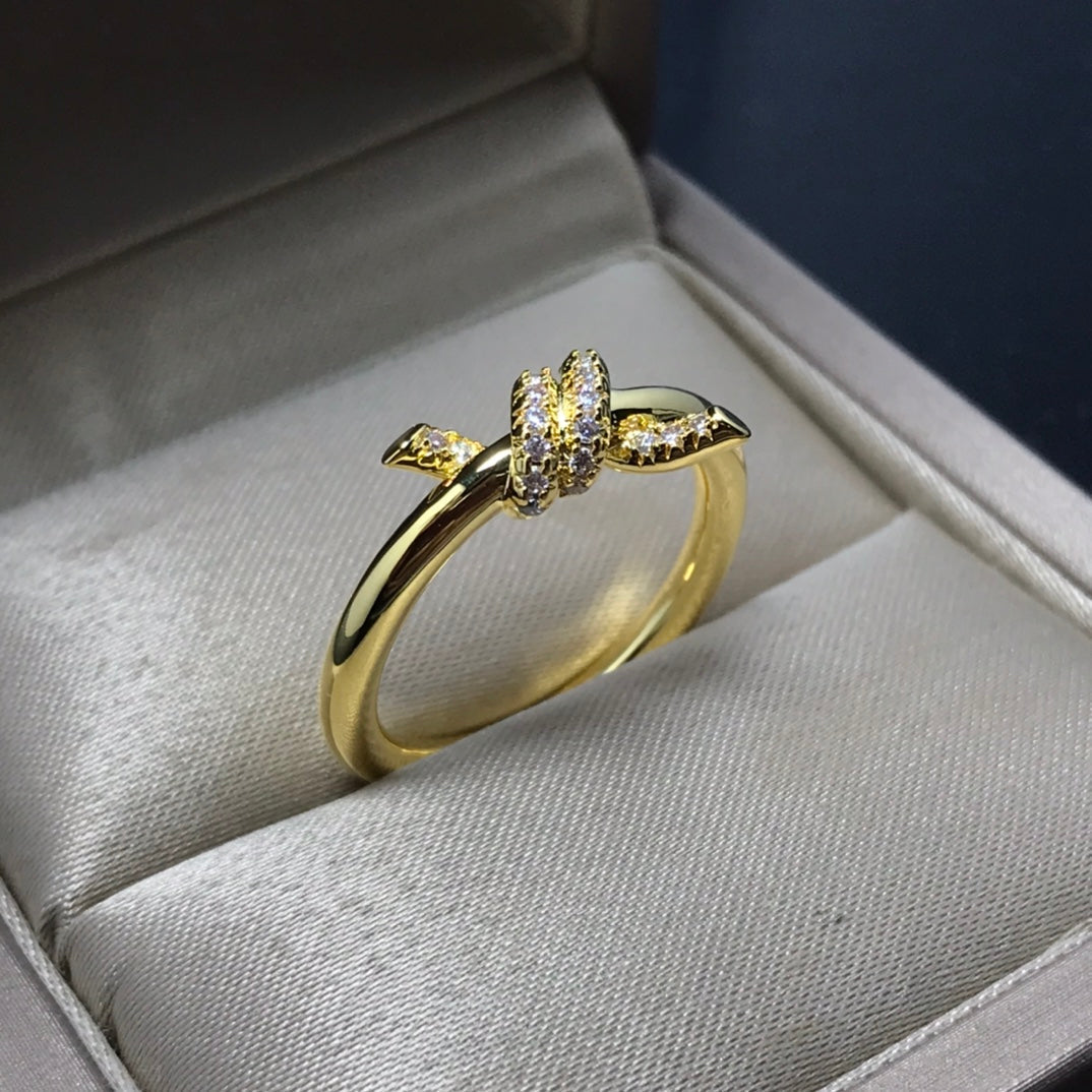 [Lume Jewelry]KNOT RING 1.2MM DIAMOND
