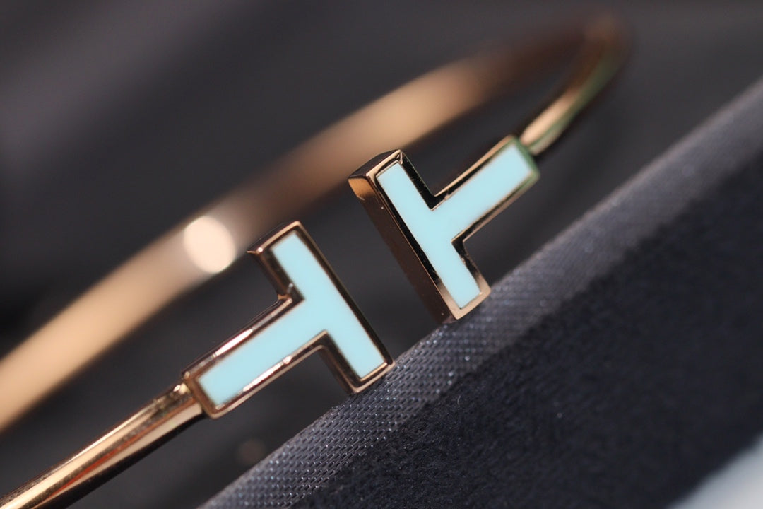 [Lume Jewelry]T BRACELET 1.8MM TURQUOISE PINK GOLD