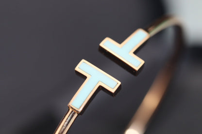 [Lume Jewelry]T BRACELET 1.8MM TURQUOISE PINK GOLD
