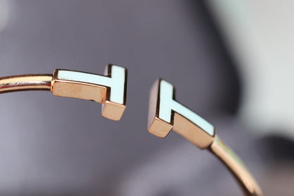 [Lume Jewelry]T BRACELET 1.8MM TURQUOISE PINK GOLD