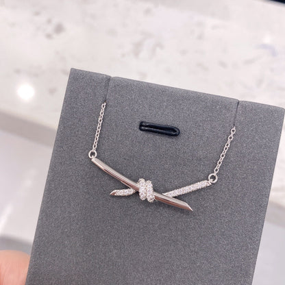 [Lume Jewelry]KNOT NECKLACE DIAMONDS