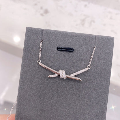 [Lume Jewelry]KNOT NECKLACE DIAMONDS