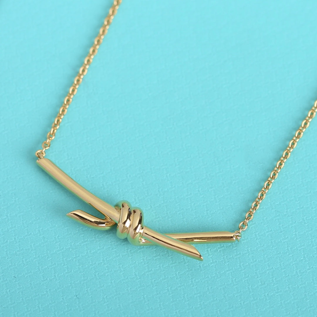 [Lume Jewelry]KNOT NECKLACE GOLD
