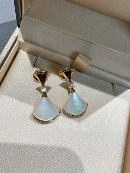 [Lume Jewelry]DREAM MOP 1 DIAMOND EARRINGS