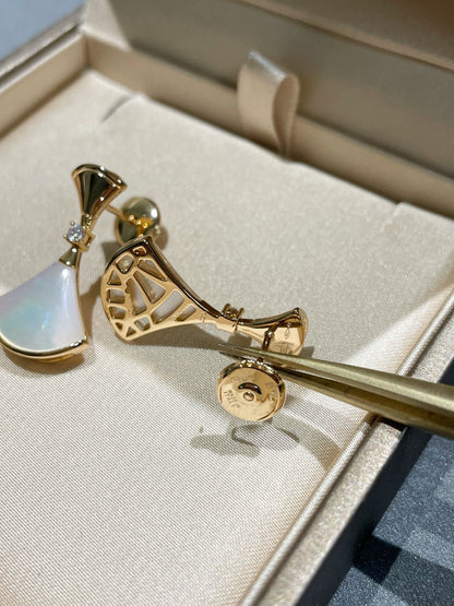 [Lume Jewelry]DREAM MOP 1 DIAMOND EARRINGS
