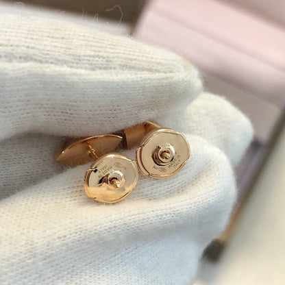[Lume Jewelry]DREAM EARRINGS 3 MOTIFS ONYX MOP PINK GOLD