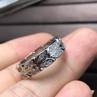 [Lume Jewelry]OLIVE LEAF RING DIAMONDS