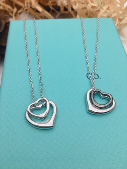 [Lume Jewelry]OPEN HEART SILVER NECKLACE