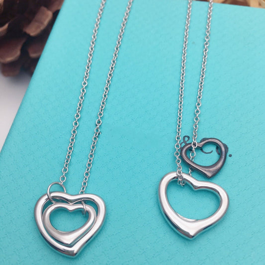 [Lume Jewelry]OPEN HEART SILVER NECKLACE