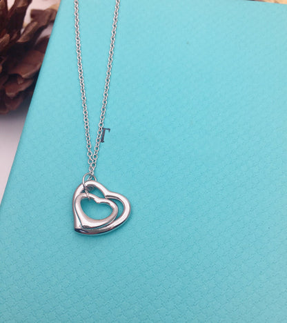 [Lume Jewelry]OPEN HEART SILVER NECKLACE