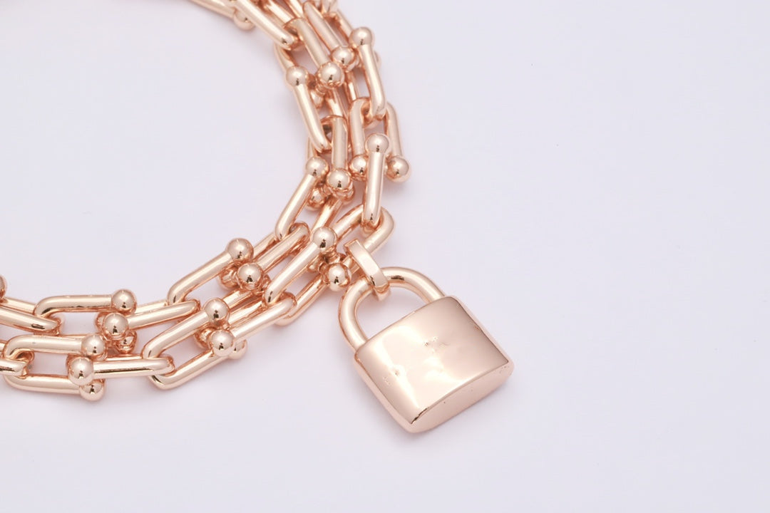 [Lume Jewelry]HARDWEAR WRAP PINK GOLD BRACELET