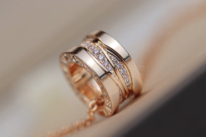[Lume Jewelry]ZERO 1 PINK GOLD DIAMOND NECKLACE