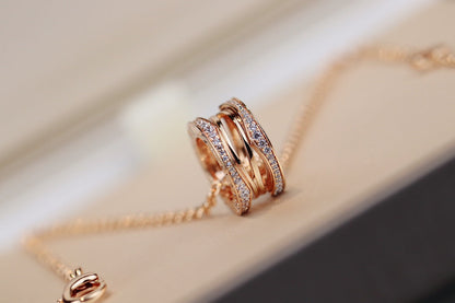 [Lume Jewelry]ZERO 1 PINK GOLD NECKLACE