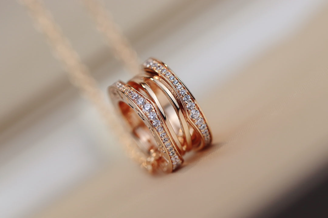 [Lume Jewelry]ZERO 1 PINK GOLD NECKLACE