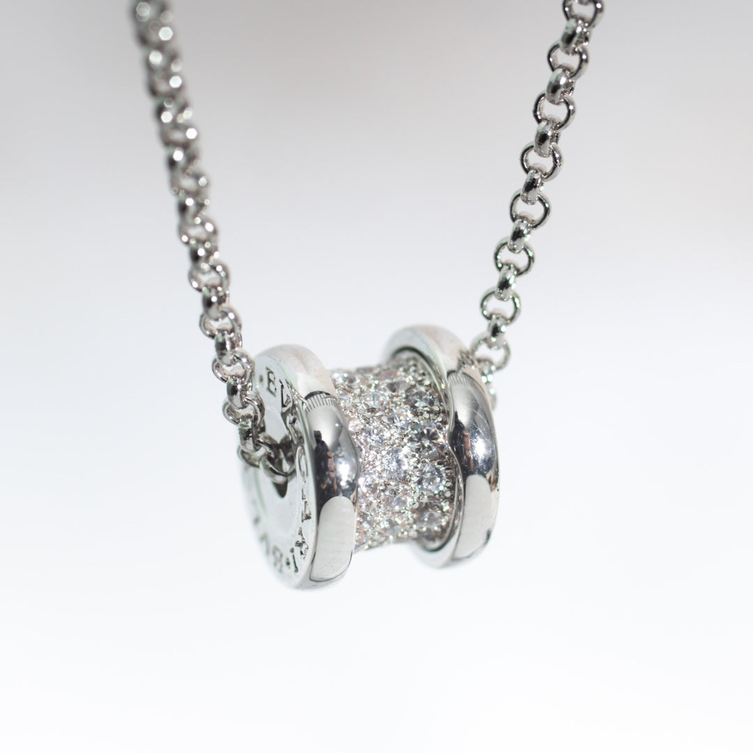 [Lume Jewelry]ZERO 1 SILVER DIAMOND NECKLACE