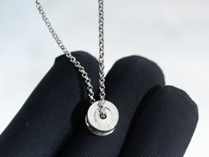 [Lume Jewelry]ZERO 1 SILVER DIAMOND NECKLACE