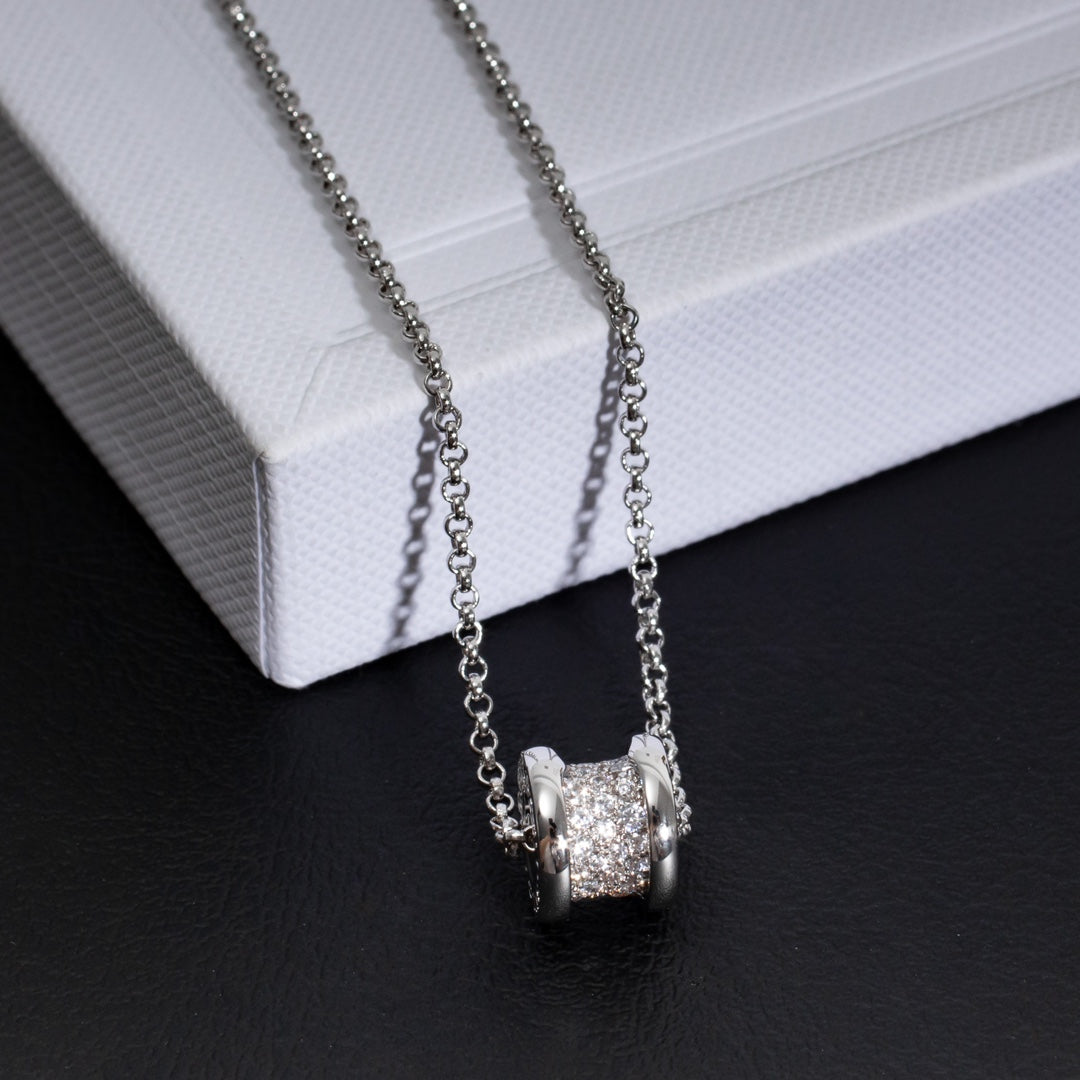 [Lume Jewelry]ZERO 1 SILVER DIAMOND NECKLACE