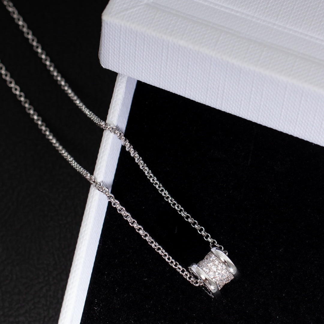 [Lume Jewelry]ZERO 1 SILVER DIAMOND NECKLACE