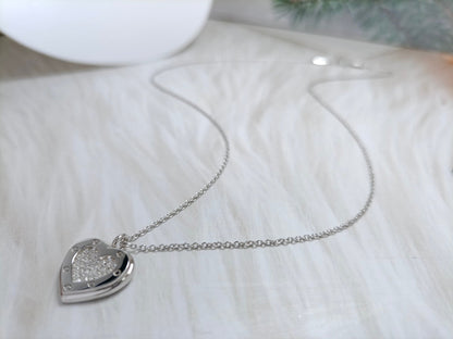 [Lume Jewelry]HEART DIAMONDS PEDANT NECKLACE