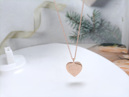 [Lume Jewelry]HEART DIAMONDS PEDANT NECKLACE